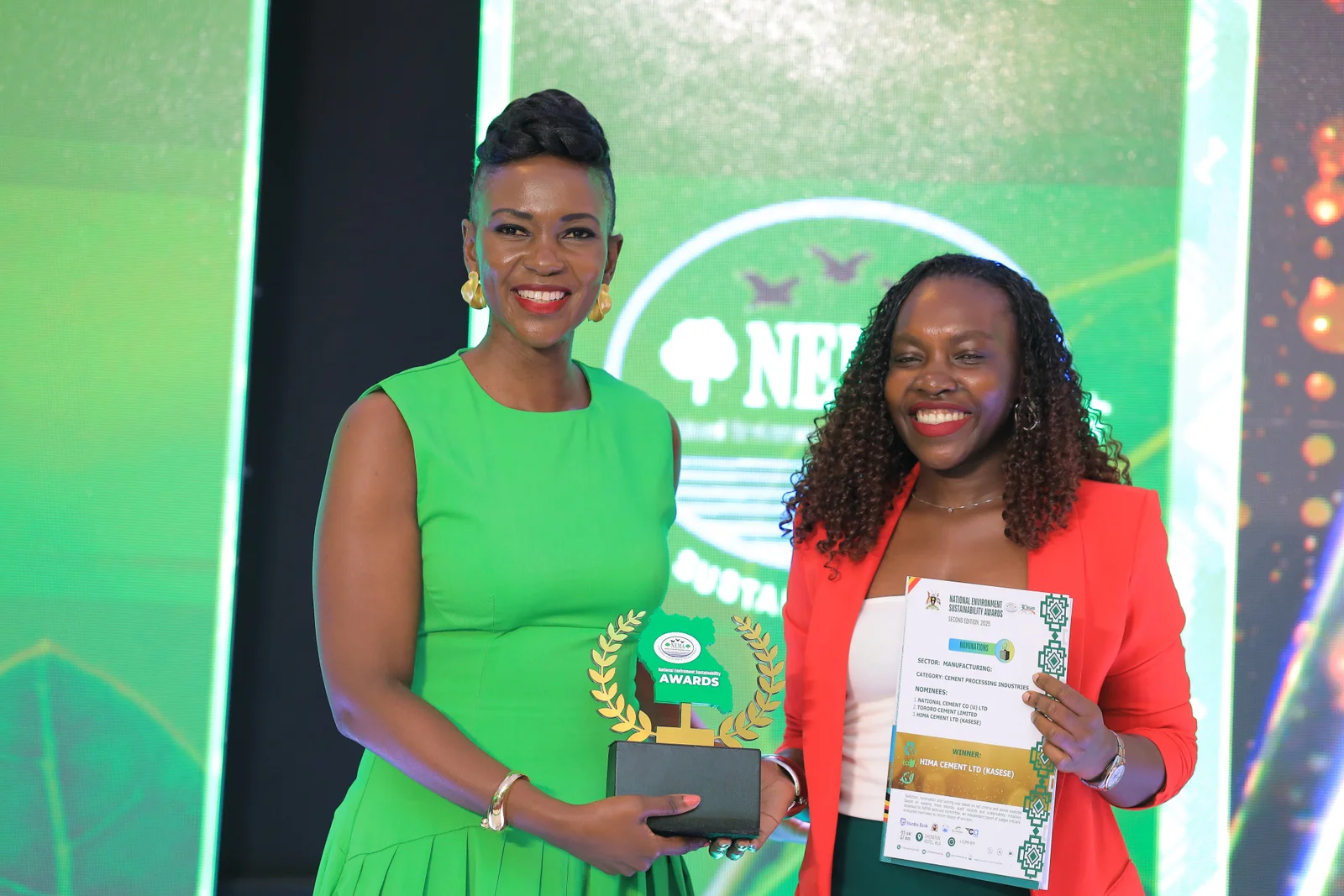 Hima Cement Recognized by NEMA for Environmental Excellence